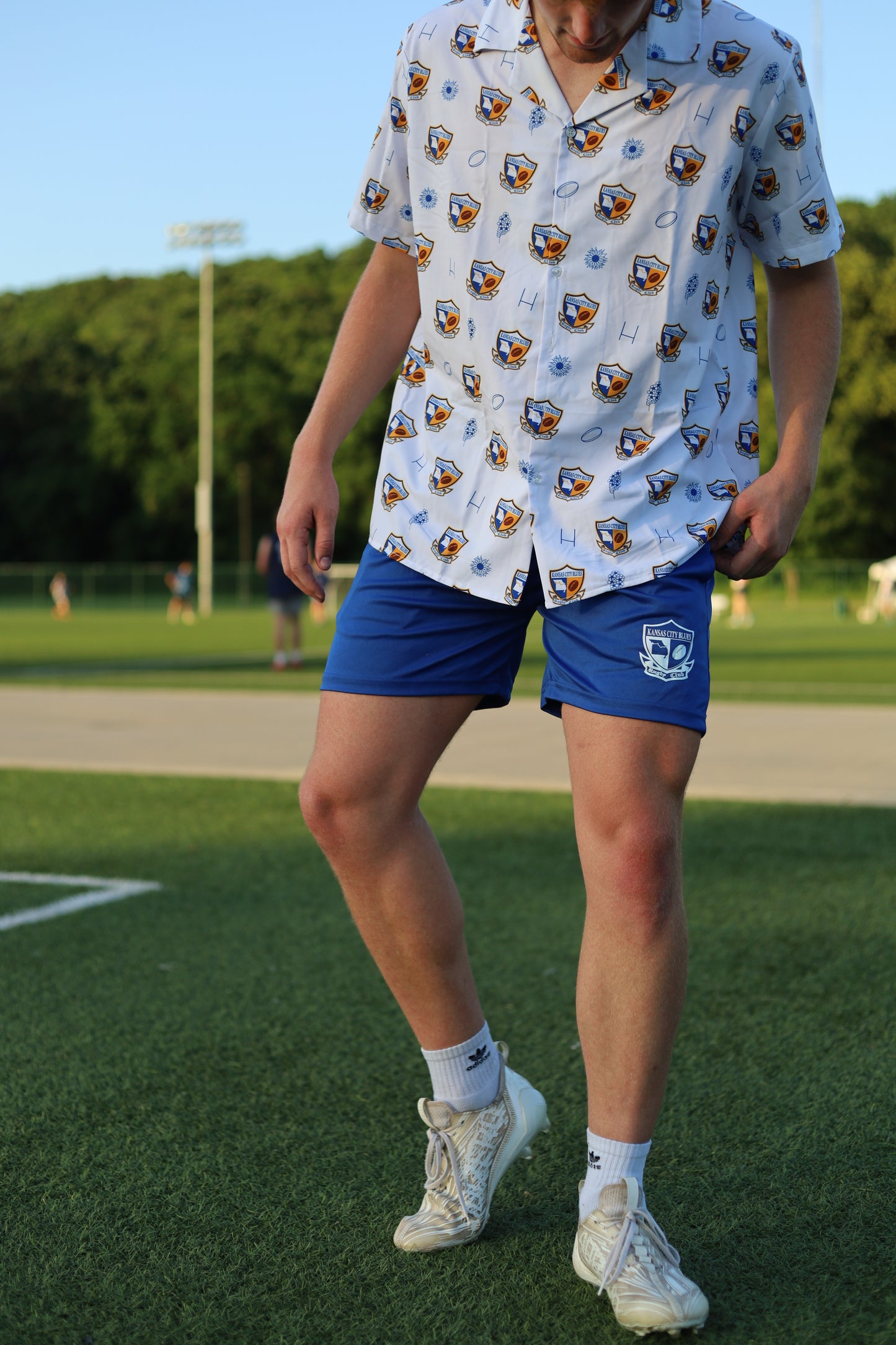 Screen Print Pocketed Shorts